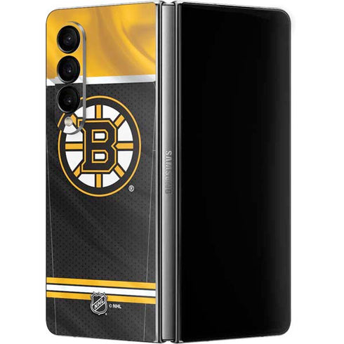 NHL Boston Bruins Home Jersey Galaxy Z Fold4 5G Skin